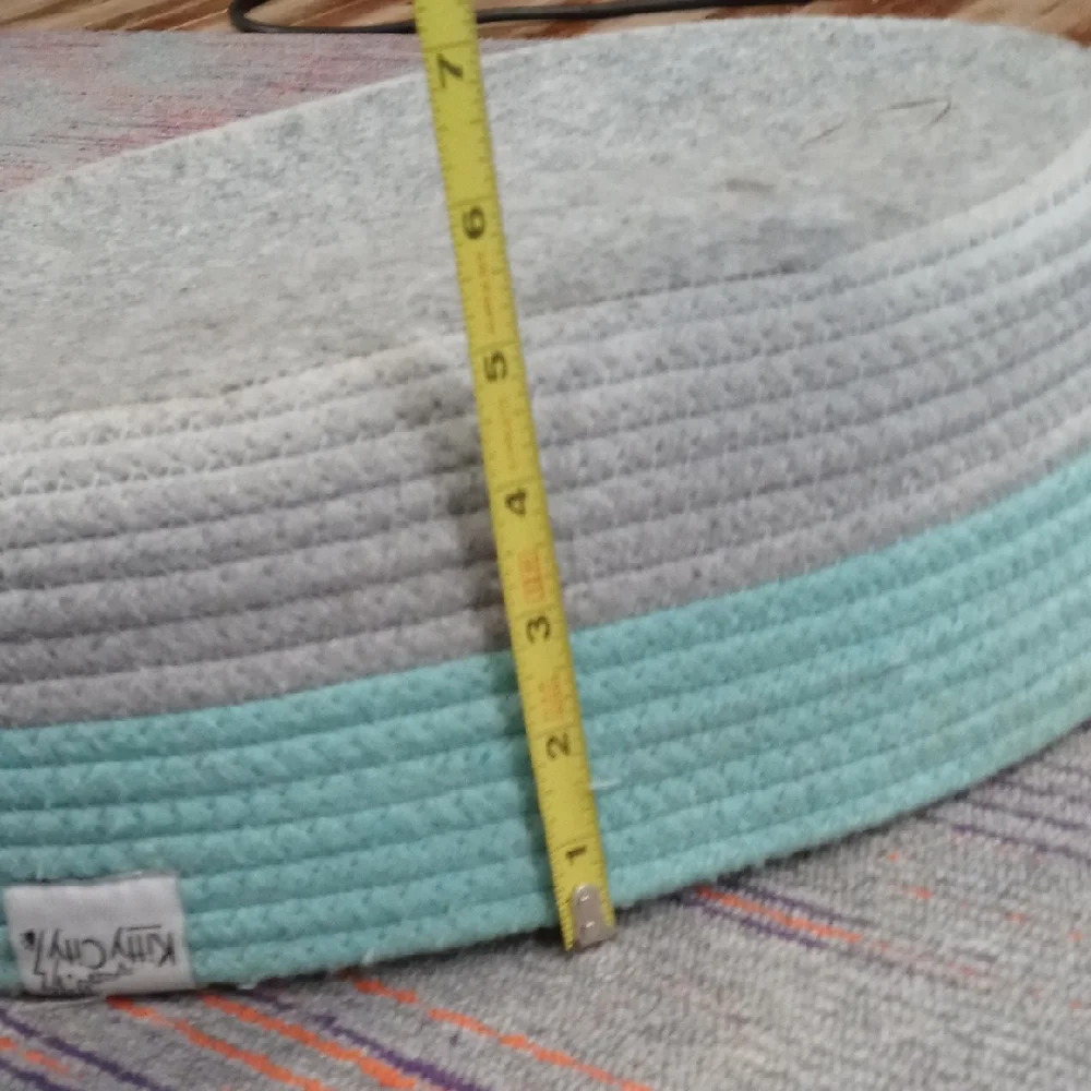 Mint and Gray Cat Bed